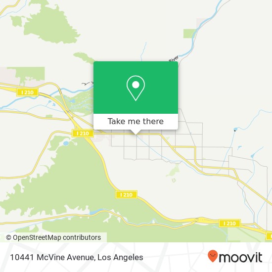 10441 McVine Avenue map