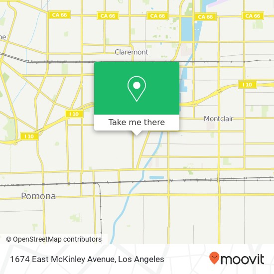 Mapa de 1674 East McKinley Avenue