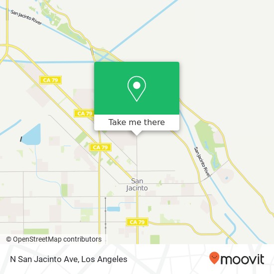 N San Jacinto Ave map