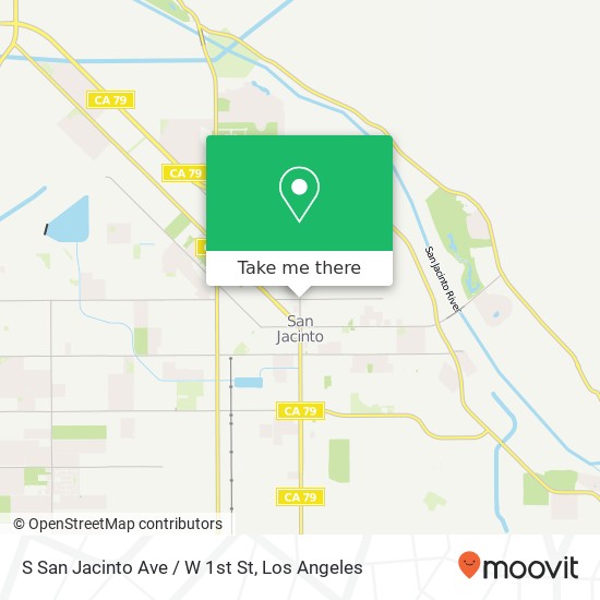 Mapa de S San Jacinto Ave / W 1st St