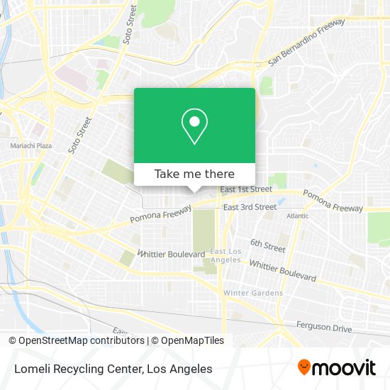 Lomeli Recycling Center map