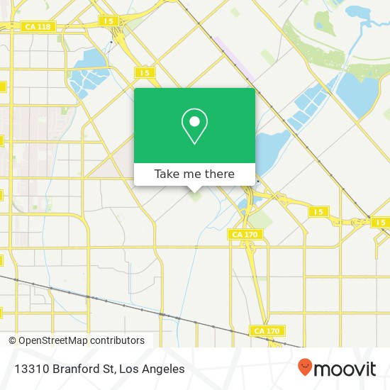 13310 Branford St map