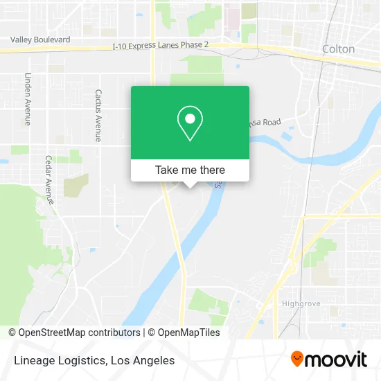 Lineage Logistics map