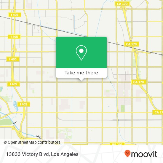 13833 Victory Blvd map