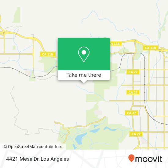 4421 Mesa Dr map