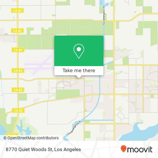 Mapa de 8770 Quiet Woods St