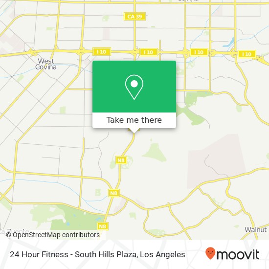 24 Hour Fitness - South Hills Plaza map