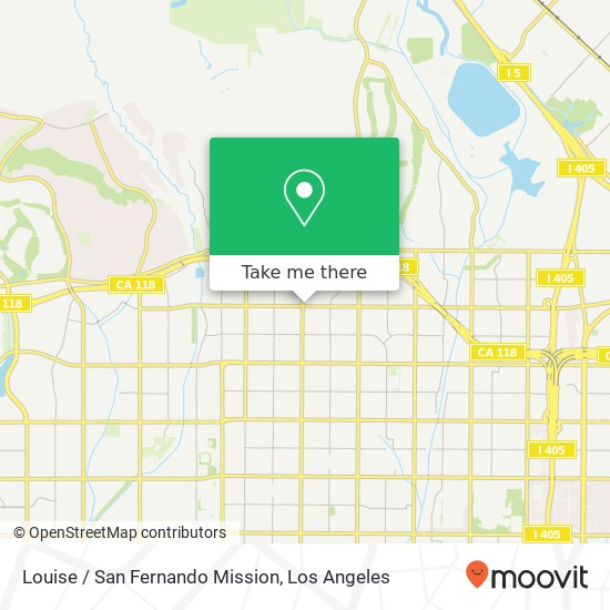 Louise / San Fernando Mission map