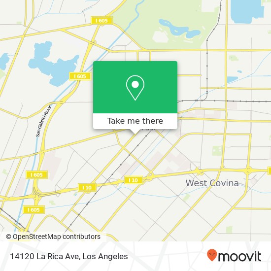 Mapa de 14120 La Rica Ave
