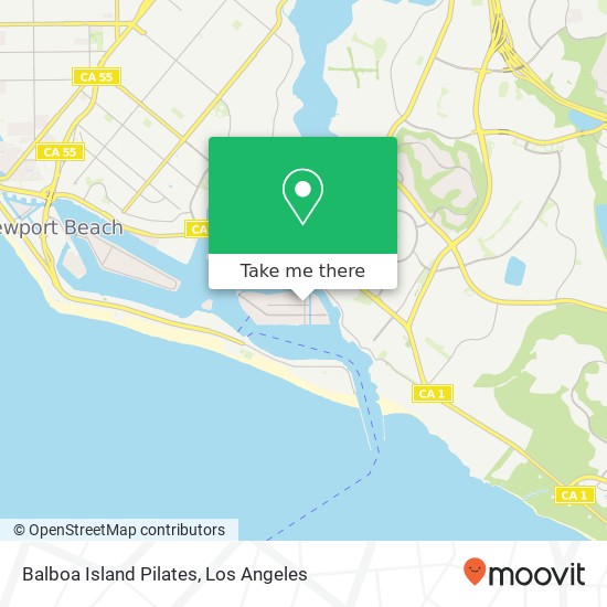 Balboa Island Pilates map
