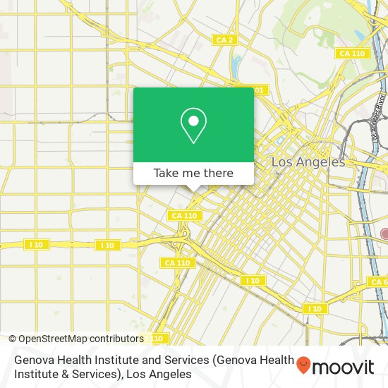 Genova Health Institute and Services map