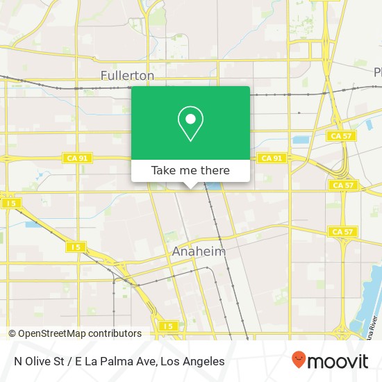 Mapa de N Olive St / E La Palma Ave