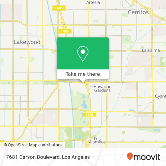 Mapa de 7681 Carson Boulevard