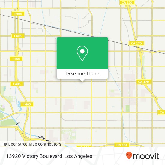 13920 Victory Boulevard map