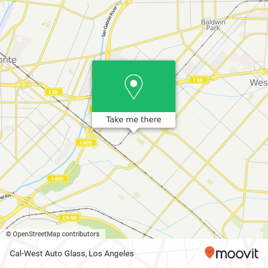 Mapa de Cal-West Auto Glass