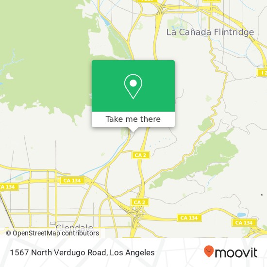 1567 North Verdugo Road map