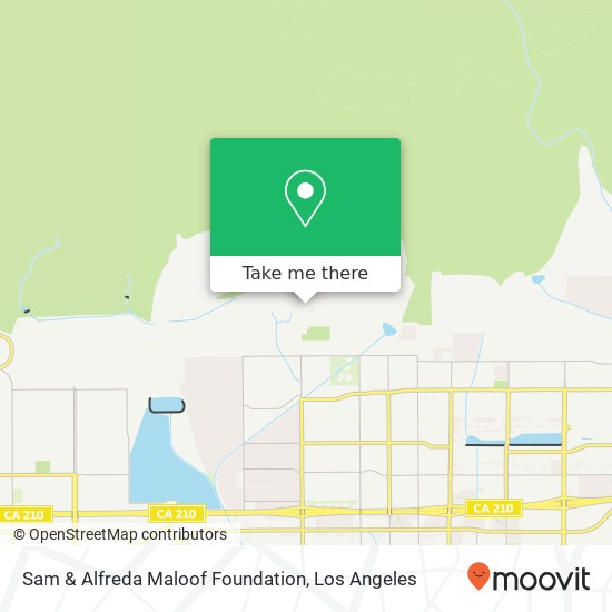 Mapa de Sam & Alfreda Maloof Foundation