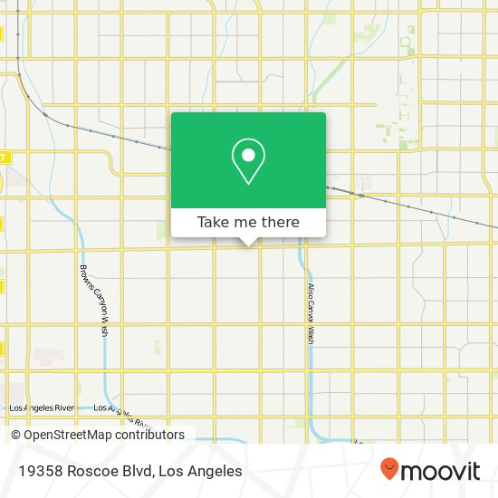 Mapa de 19358 Roscoe Blvd