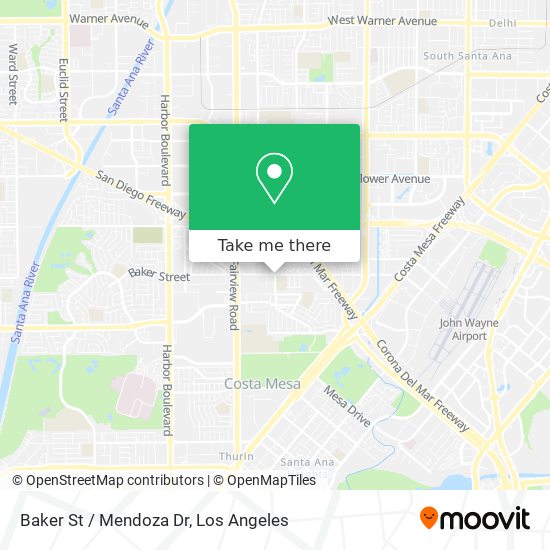 Baker St / Mendoza Dr map