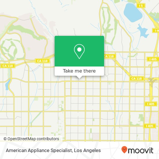 American Appliance Specialist map