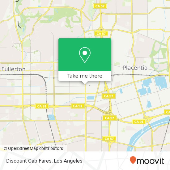 Mapa de Discount Cab Fares