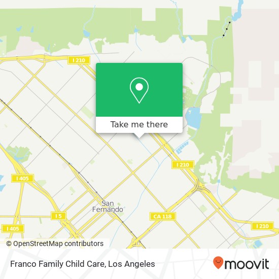 Franco Family Child Care map