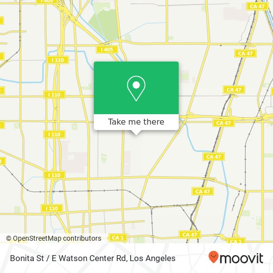 Bonita St / E Watson Center Rd map
