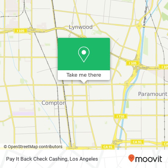 Mapa de Pay It Back Check Cashing