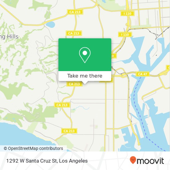 Mapa de 1292 W Santa Cruz St