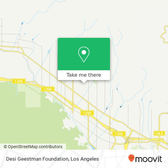 Desi Geestman Foundation map