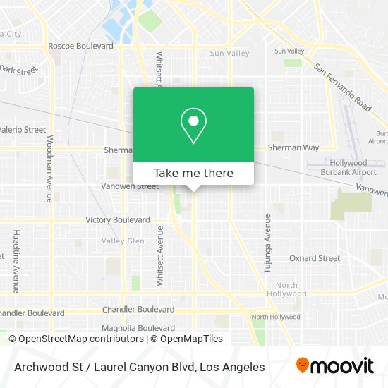 Mapa de Archwood St / Laurel Canyon Blvd
