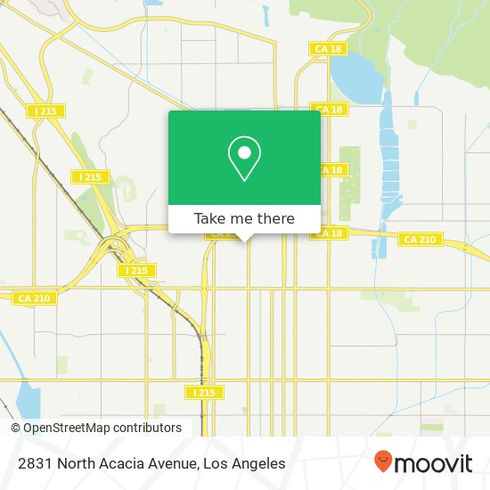 2831 North Acacia Avenue map
