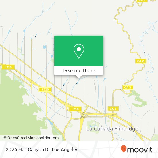 Mapa de 2026 Hall Canyon Dr