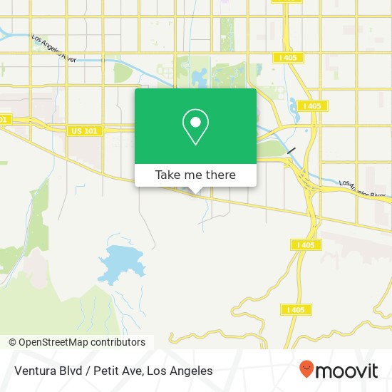 Ventura Blvd / Petit Ave map