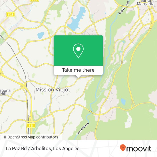 La Paz Rd / Arbolitos map