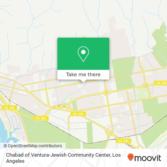 Chabad of Ventura-Jewish Community Center map