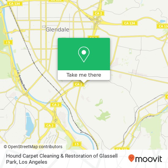 Hound Carpet Cleaning & Restoration of Glassell Park map