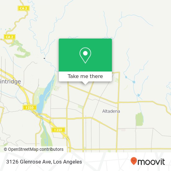 Mapa de 3126 Glenrose Ave