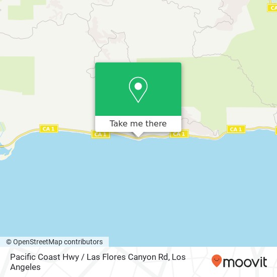 Mapa de Pacific Coast Hwy / Las Flores Canyon Rd