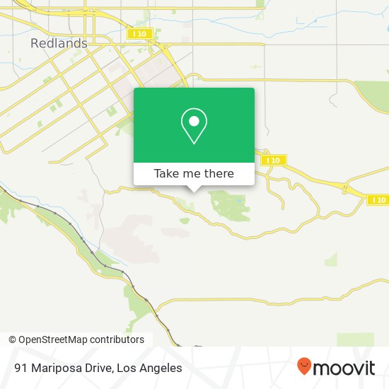 Mapa de 91 Mariposa Drive