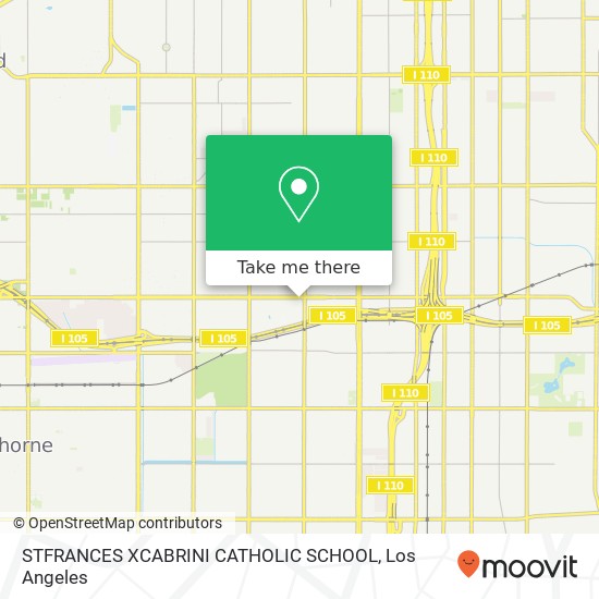 STFRANCES XCABRINI CATHOLIC SCHOOL map