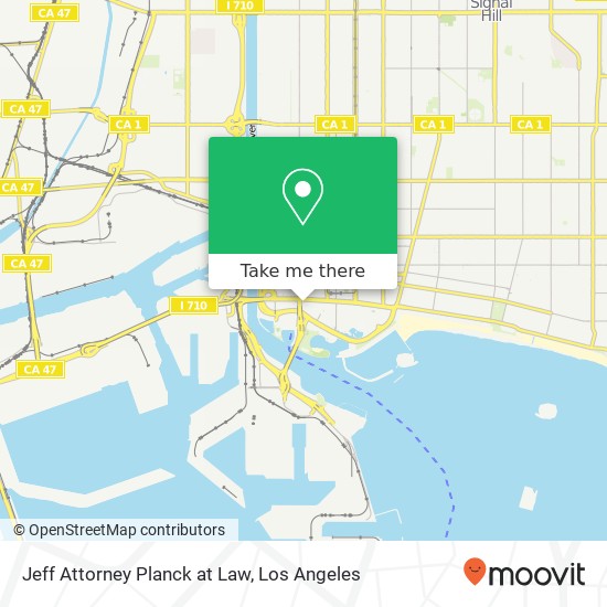 Jeff Attorney Planck at Law map