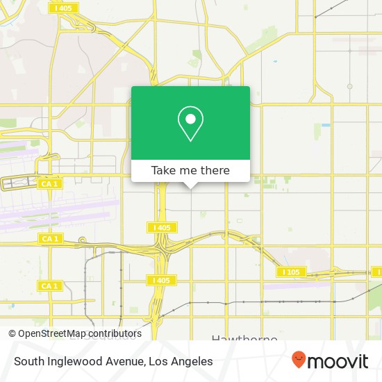 South Inglewood Avenue map
