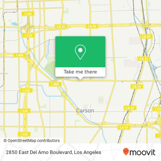 Mapa de 2850 East Del Amo Boulevard