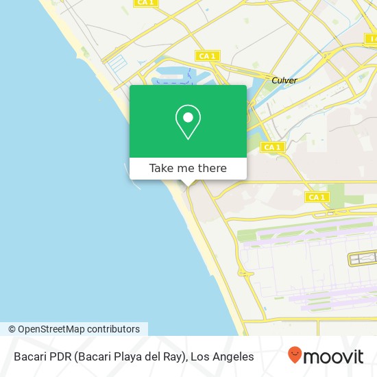 Bacari PDR (Bacari Playa del Ray) map