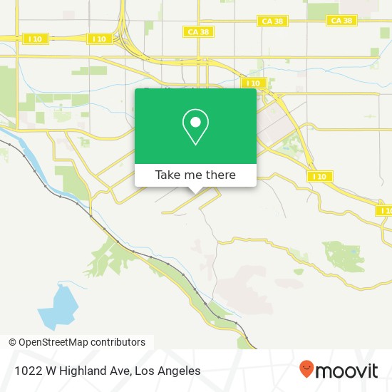 1022 W Highland Ave map