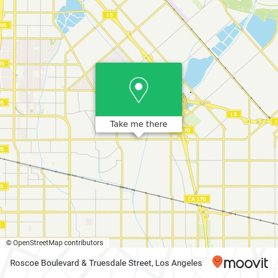 Roscoe Boulevard & Truesdale Street map