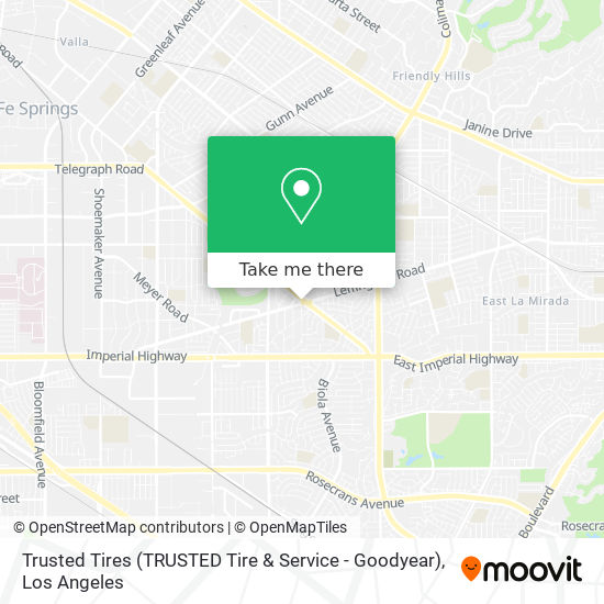 Trusted Tires (TRUSTED Tire & Service - Goodyear) map