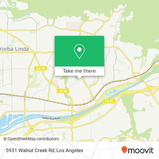 Mapa de 5931 Walnut Creek Rd