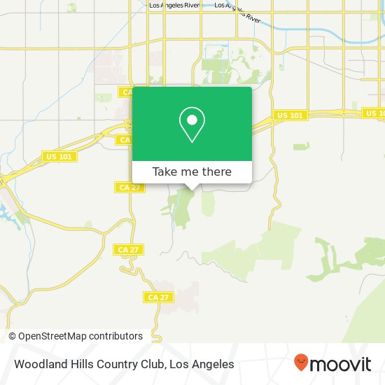 Mapa de Woodland Hills Country Club